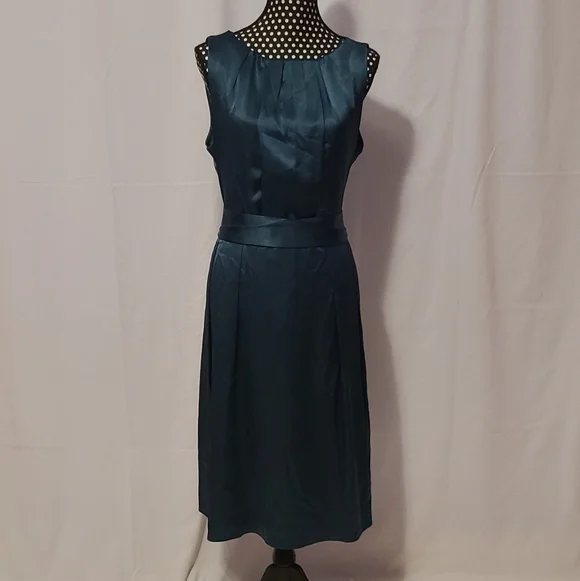 Talbots Dark Turquoise Dress - Picture 2 of 10